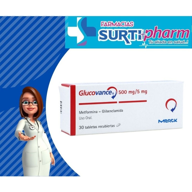 GLUCOVANCE TAB-RECx500MG/5MGx30x2B