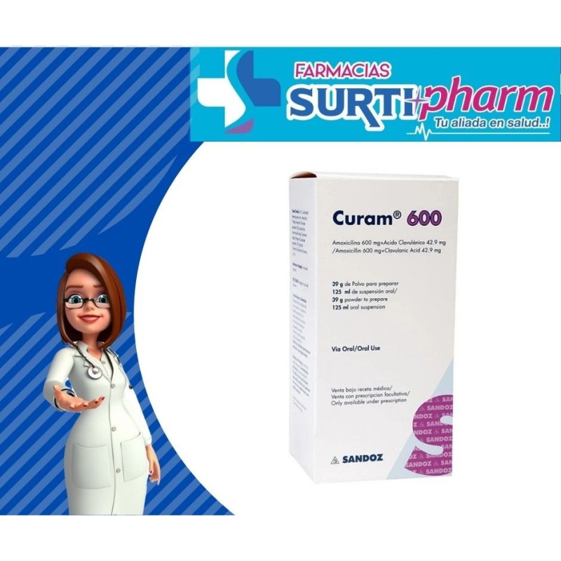 CURAM SUSx600MG/42.9MGx125ML