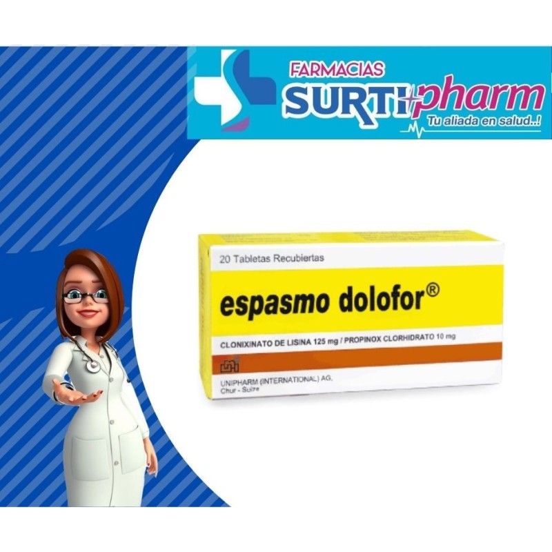 ESPASMO DOLOFOR TAB-RECx10/125MGx20