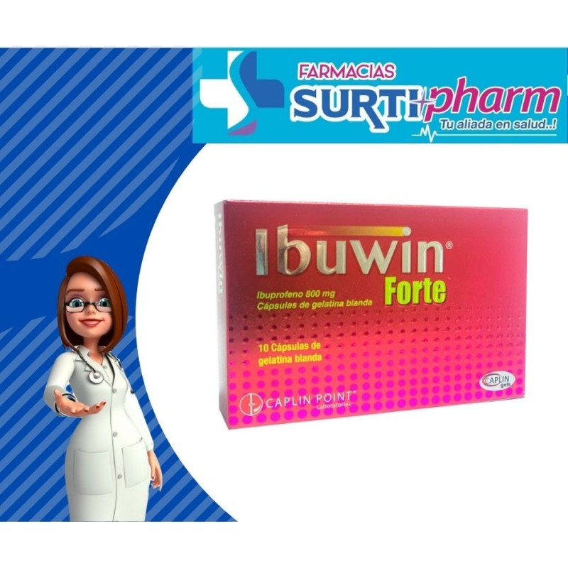 IBUWIN 800MG X 10 GELCAPS