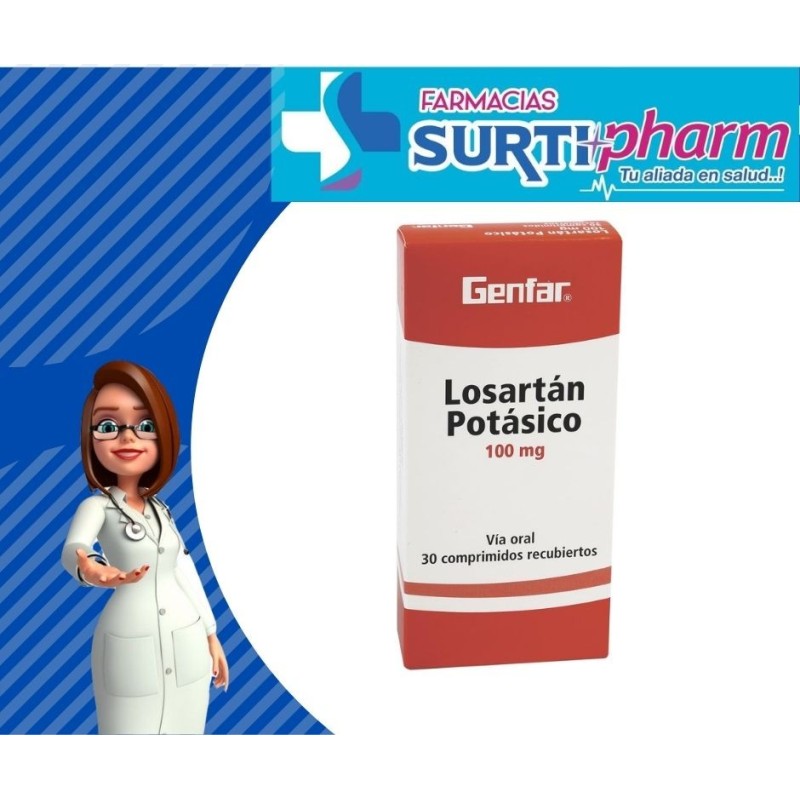 LOSARTAN COM-RECx100MGx30 GENF