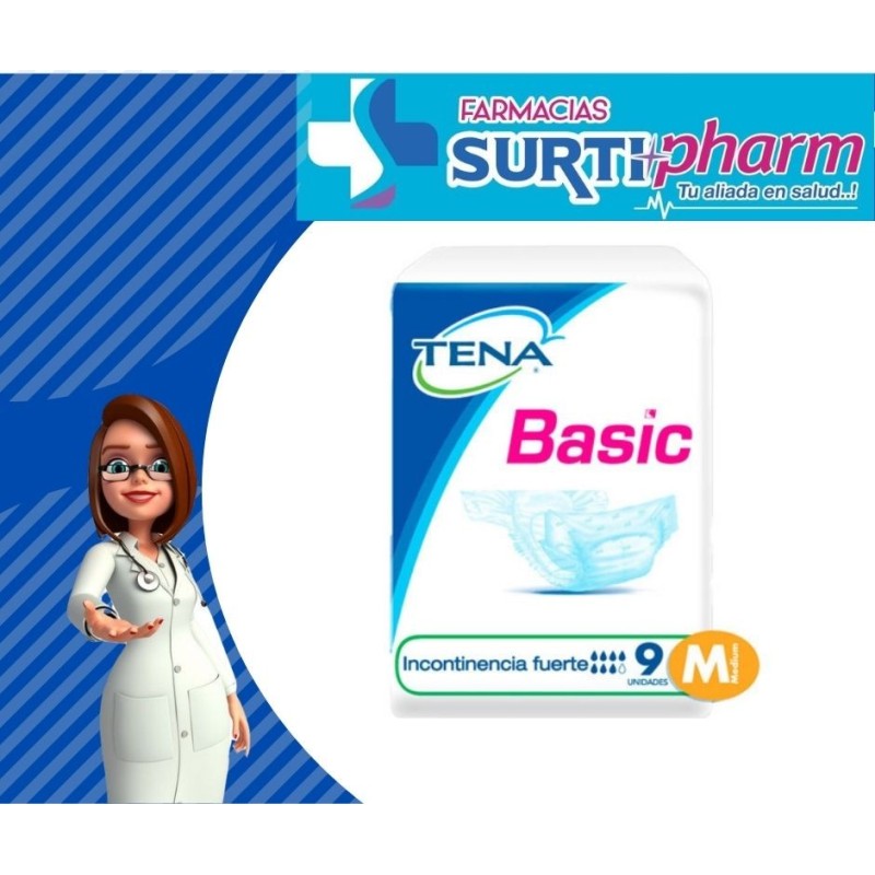 PAÑAL TENA BASIC MEDx9