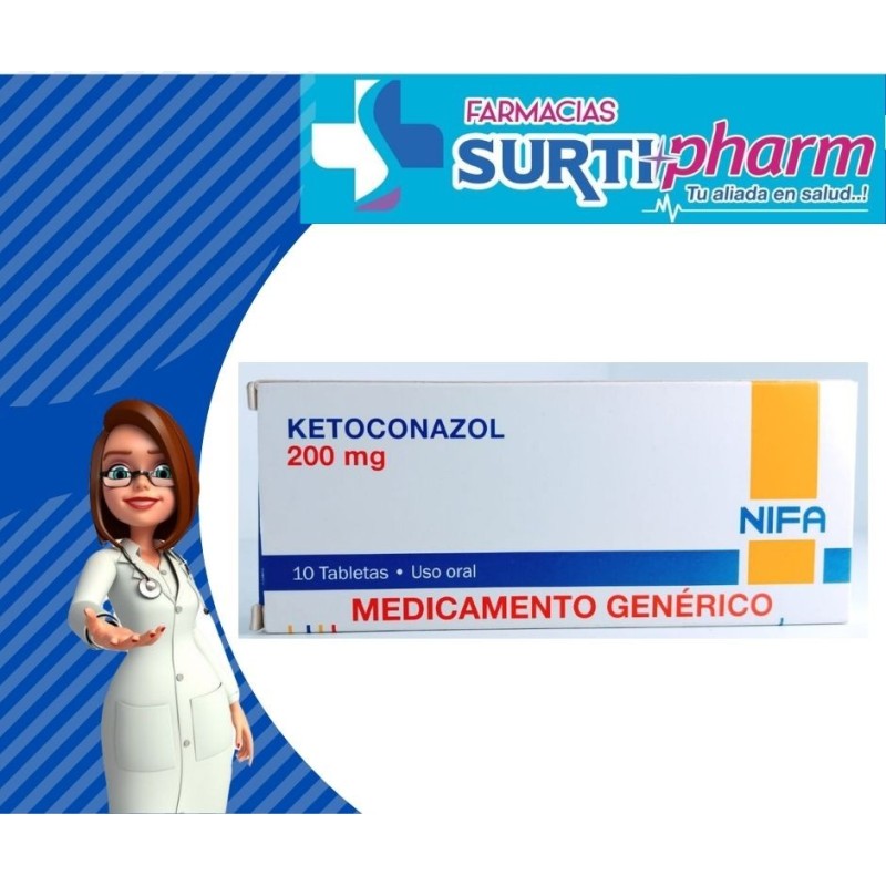 KETOCONAZOL TABx200MGx10 NIFA