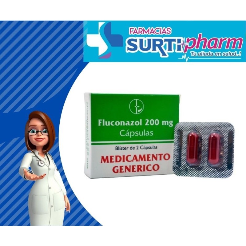 'FLUCONAZOL 200MG X 2'