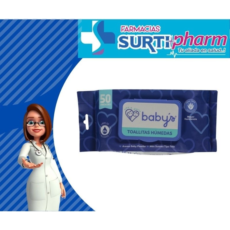 PAÑITOS BABYS S-ALCOHOLx250GRx50