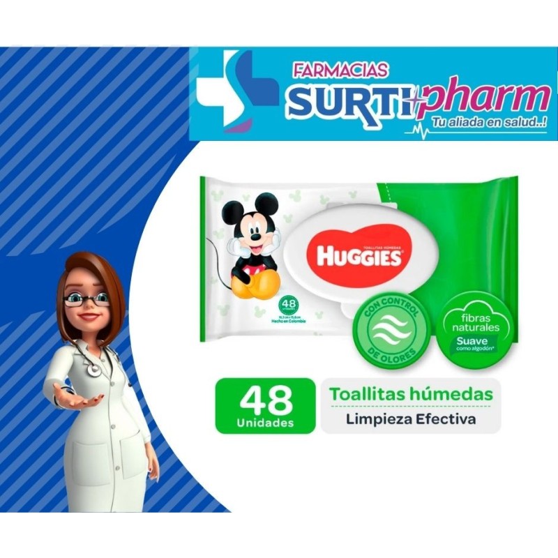 PAÑITOS HUGGUIES ACTSEC Fx48