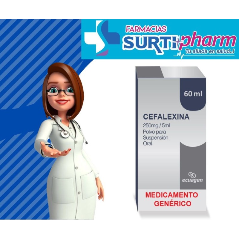 CEFALEXINA SUSx250MG/5MLx60ML ECUG