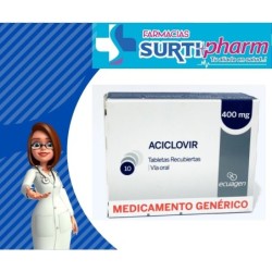 ACICLOVIR TAB-RECx400MGx10...