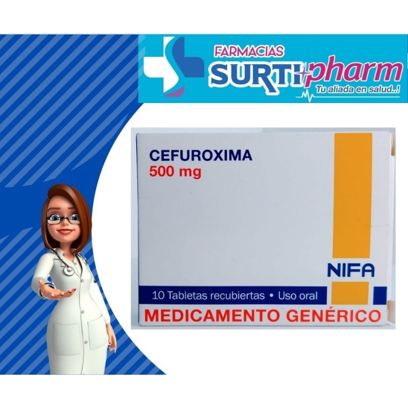 CEFUROXIMA TAB-RECx500MGx10 NIFA