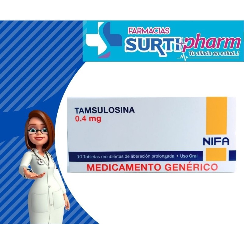 TAMSULOSINA TAB-RECx0.4MGx10 NIFA