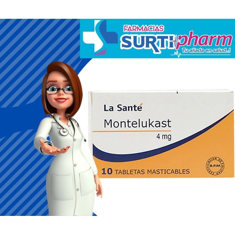 MONTELUKAST TAB-MASTx4MGx10 LSTE