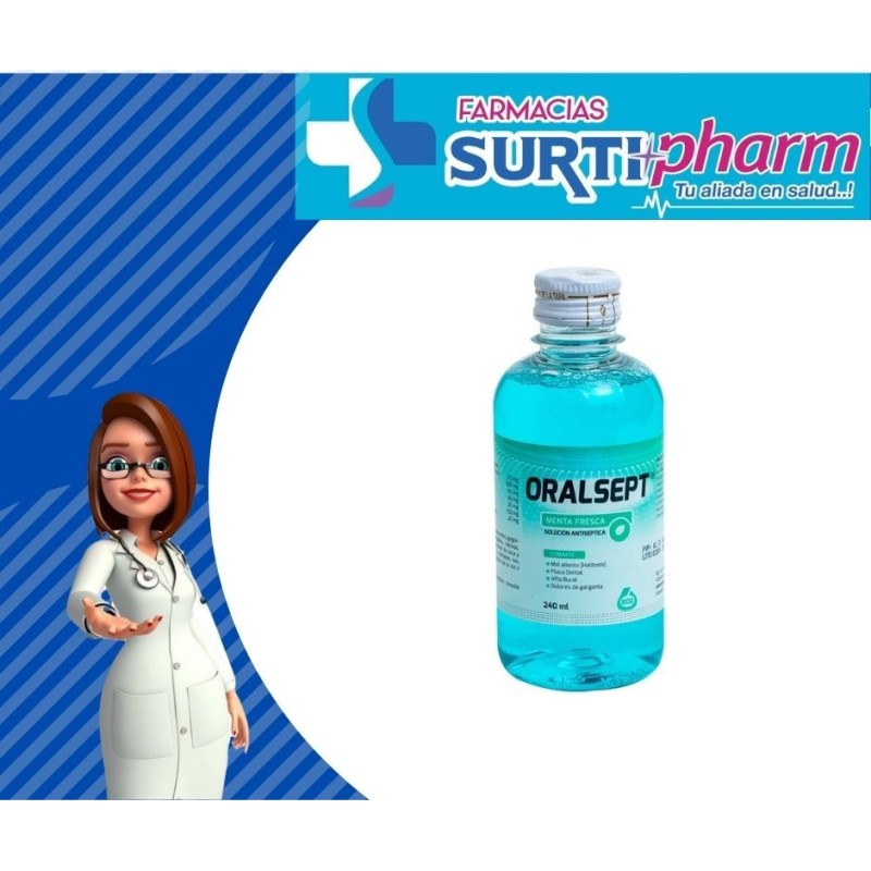 ORALSEPT-MENTA SOLUCIÓN ANTISx240ML