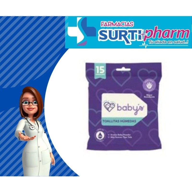 PAÑITOS BABYS ALOEx15