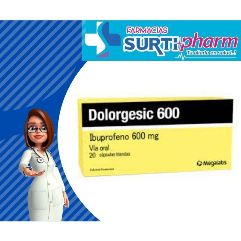 'DOLORGESIC CAP-BLANDx600MGx20'