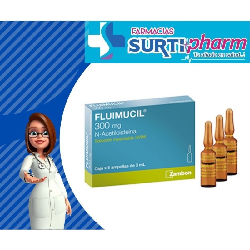 FLUIMUCIL AMPx300MGx5