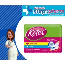 TOALLA KOTEX NORM-ALAS TELAx10