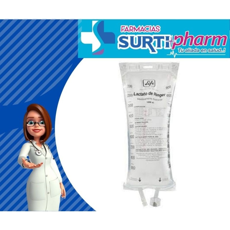LACTATO RINGER SOL-INYx1000ML LIFE
