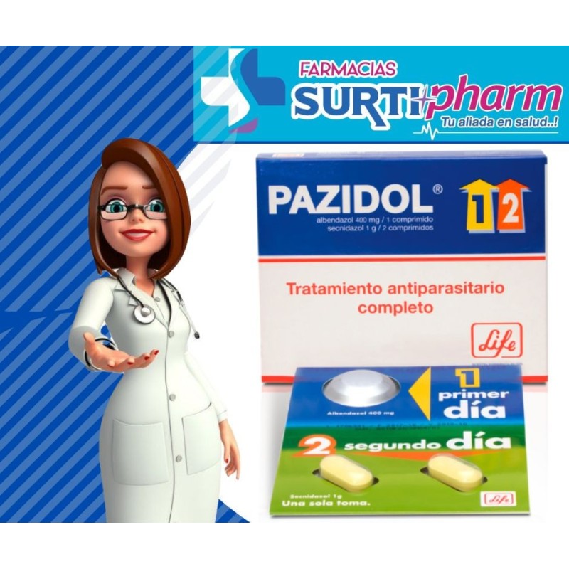 PAZIDOL 1-2 COMx400MG/1GRx3