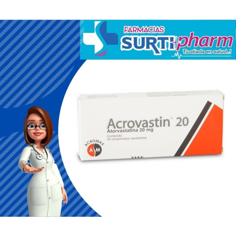 'ACROVASTIN COM-RECx20MGx30'