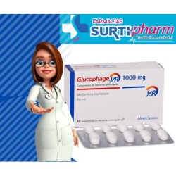 'GLUCOFAGE XR TABx1000MGx30'