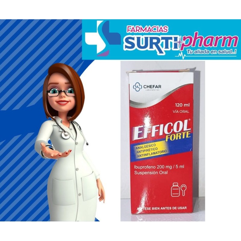 EFFICOL FORTE SUSPx200MG/5MLx120ML