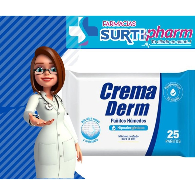 'PAÑITOS CREMA DERM HUMEDx25'