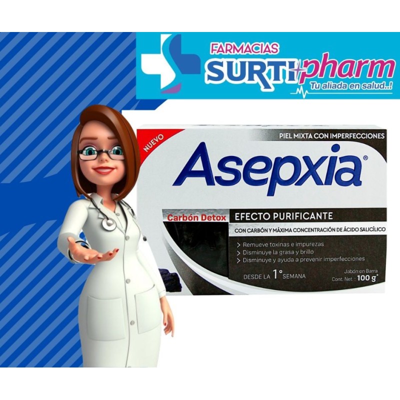 JABON ASEPXIA CARBON DETOX*100GR