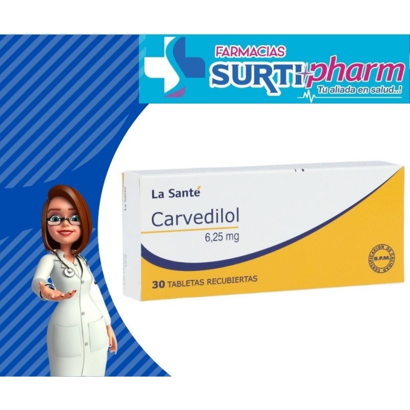 CARVEDILOL TAB-RECx6.25MGx30x2B