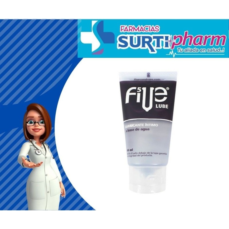 LUBRICANTE INTIM FIVE LUBE/AGUx60ML