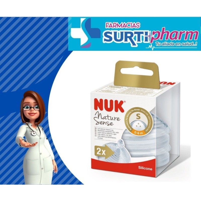 CHUPON NUK NAT-SEN S 0-6M SILICX2