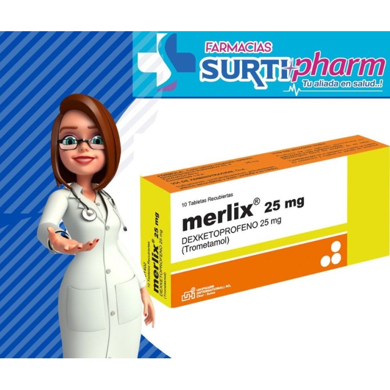 MERLIX TAB-RECx25MGx10