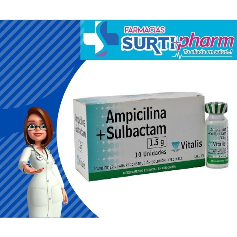 AMPICILINA+SULBACT AMP-INYx1.5GRx10