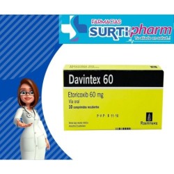 'DAVINTEX 60 MG CAJA X 10...