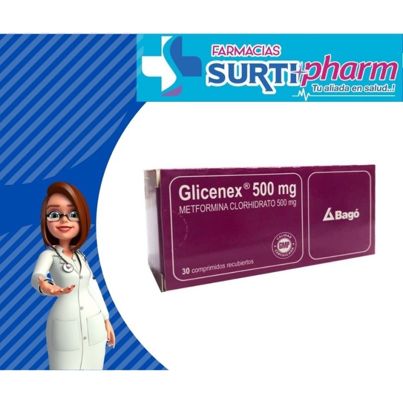 'GLICENEX COM-RECx500MGx30x3B'