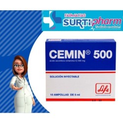 CEMIN AMP-INYx500MGx5MLx10