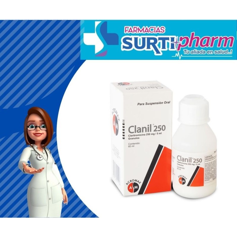 CLANIL SUSx250MG/5MLx60ML